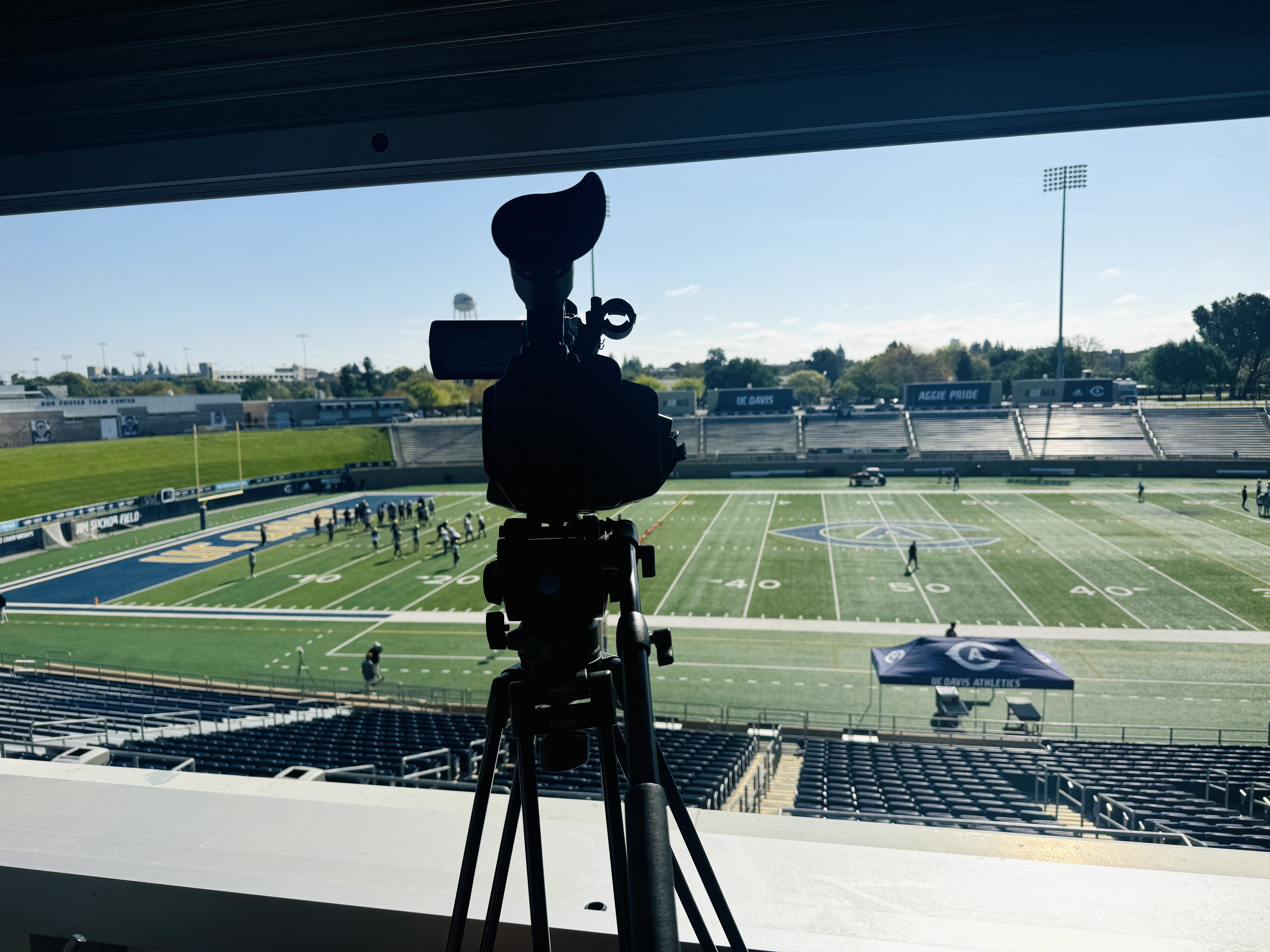 UC Athletics photography setup